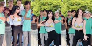 【EV女孩】明明就是大波霸！啦啦隊員《小珍奶》節目上爆乳熱舞好刺激