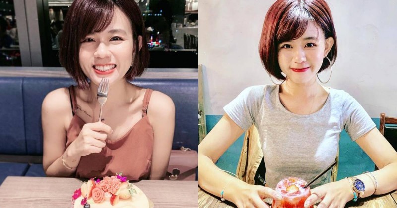 OL正妹安柏涵「穿T恤曲線好誘人」，「可愛臉蛋」讓旁邊客人想一起用餐！