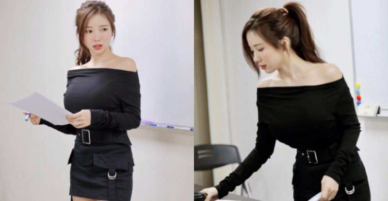 ABC…老師什麼罩杯？「英文老師」身材太好　穿迷你裙上課讓人無法專心