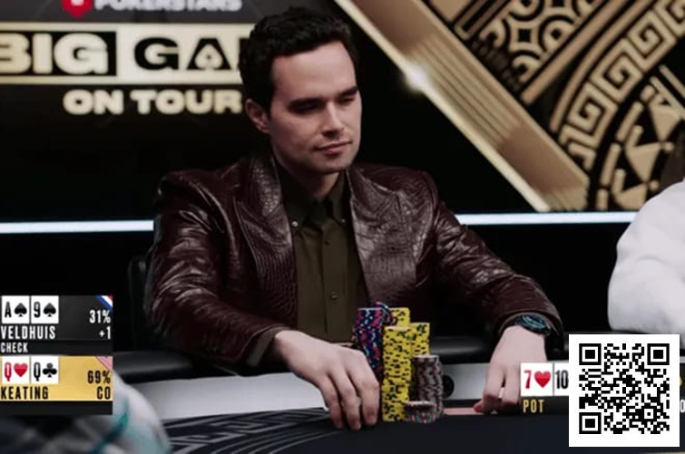 【EV扑克】话题 | 河牌扼杀巨池！Alan Keating与Lex Veldhuis的50万美金对决功亏一篑