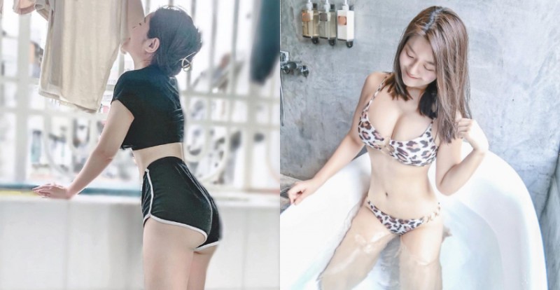 性感女孩「Judy邱比特」居家防疫忙打掃　小熱褲露出迷人微笑線