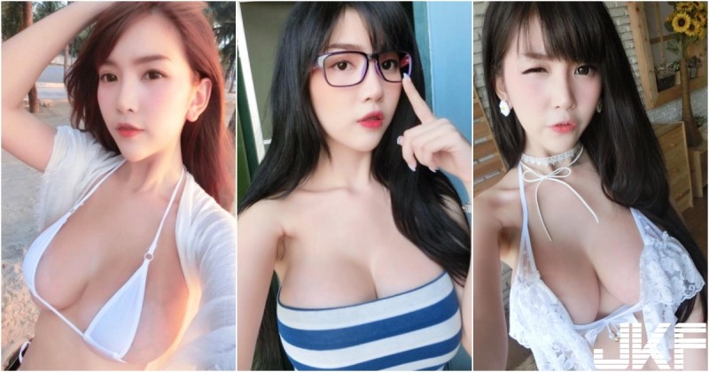 衣服永遠太小件！「白嫩F奶妹」長輩出門大透氣！好想幫她扶一下啊…