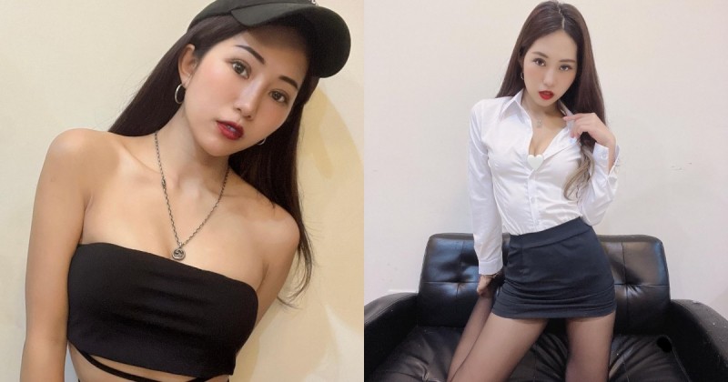 辣妹OL「Nicki倪姬」襯衫窄裙好貼身，「性感曲線」讓人好想加班！